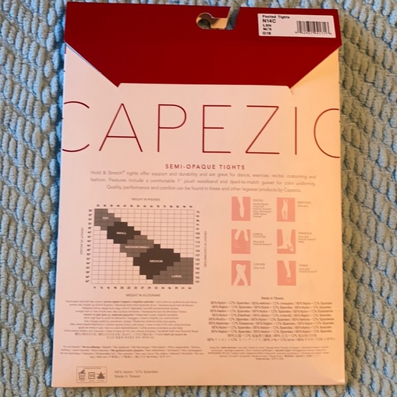 NIB Capezio Footed Tights - Picture 2 of 10